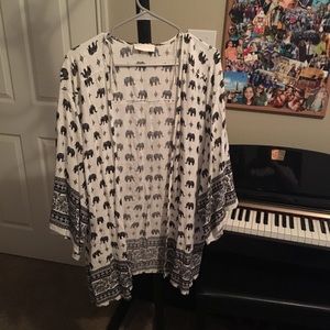 Plus size Boho Kimono